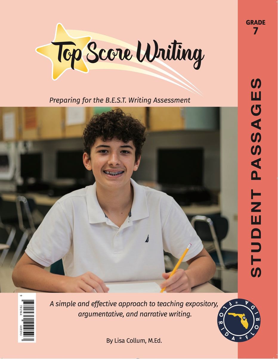 7th Grade Florida Edition Student Workbook of Passages – Top Score Writing