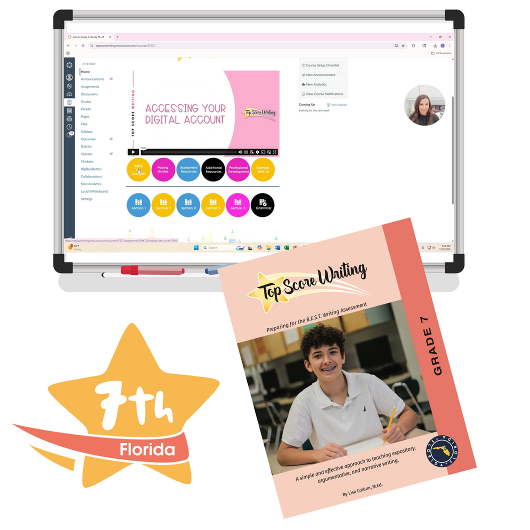 7th Grade Florida Edition Teacher Print & Digital Combo Curriculum Set