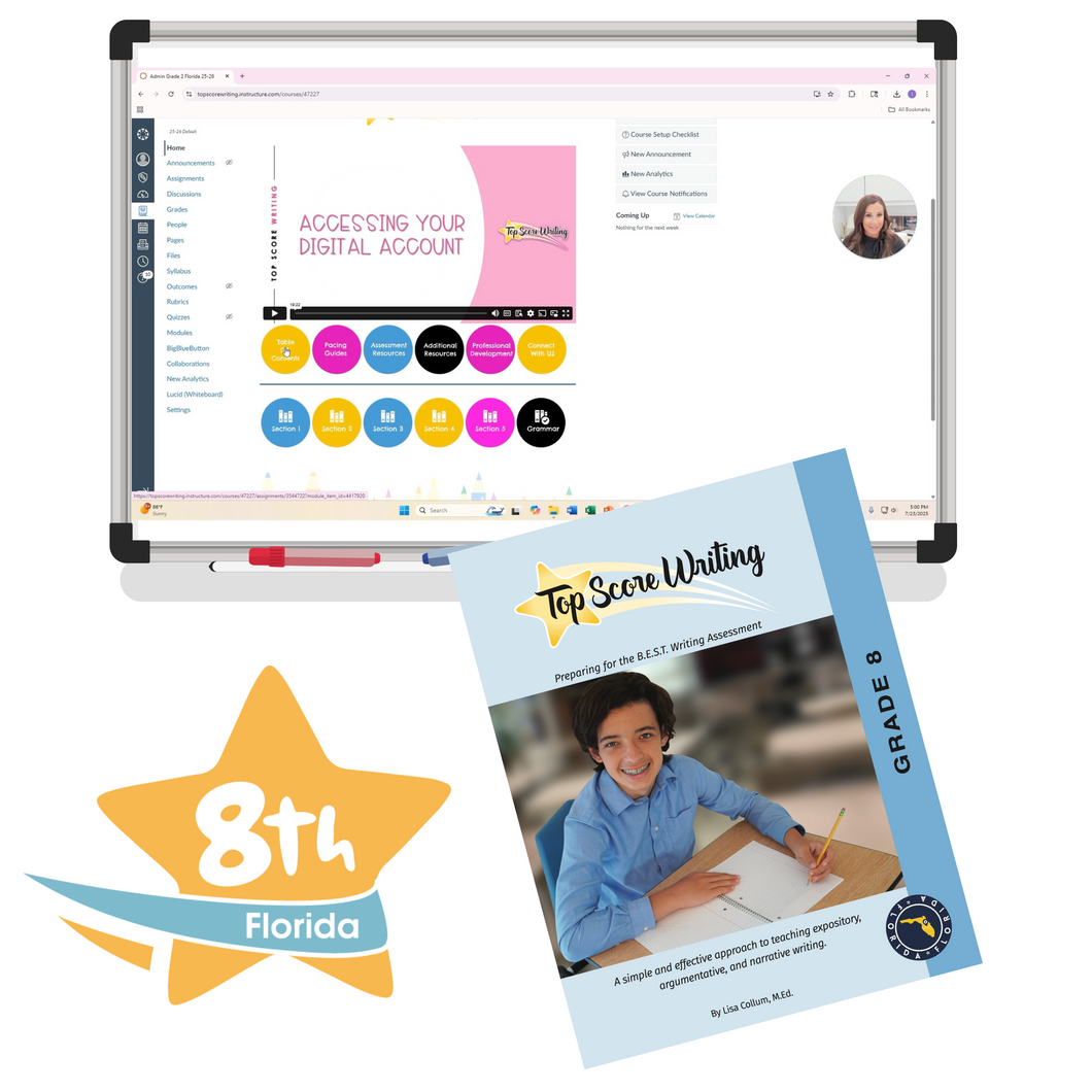 8th Grade Florida Edition Teacher Print & Digital Combo Curriculum Set